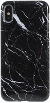 GadgetBay Marmer hoesje TPU marble case iPhone X XS - Zwart
