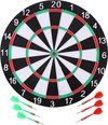 Afbeelding van het spelletje Masterdarts Dartbord - 40,5 cm - tweezijdig - met 6 darts