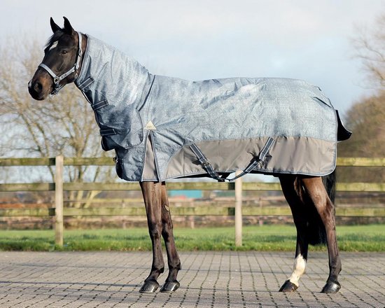 Regendeken luxe 0 gram met vaste Craphite paardendeken - | bol.com