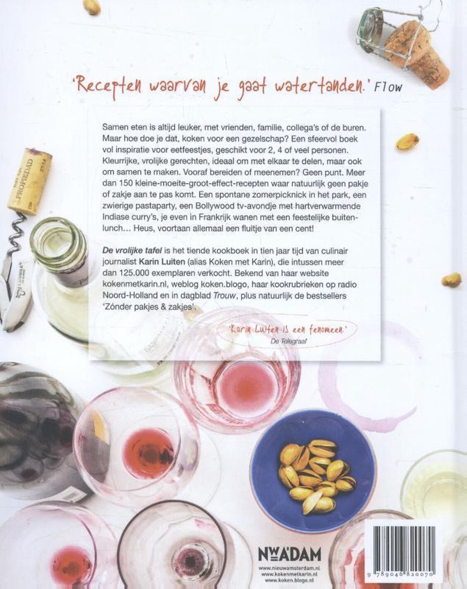 De vrolijke tafel - back cover