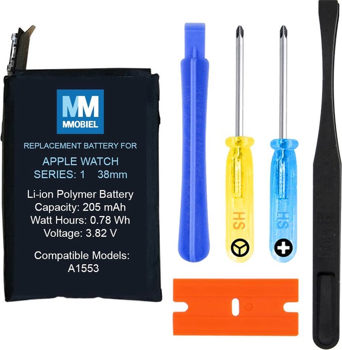 MMOBIEL Batterij Repair Kit voor Apple Watch Series 1 38mm Li-ION 205 mAH  0.79 Wh | bol.com