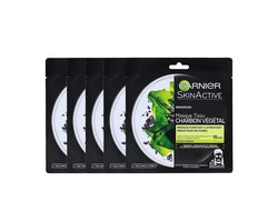 Garnier SkinActive Tissue Masker met Charcoal - 20 stuks - Voordeelverpakking