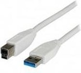 ADJ ADJKOF21998871 USB 3.0 Cable Type A/Type B M/M Screened3 m - White