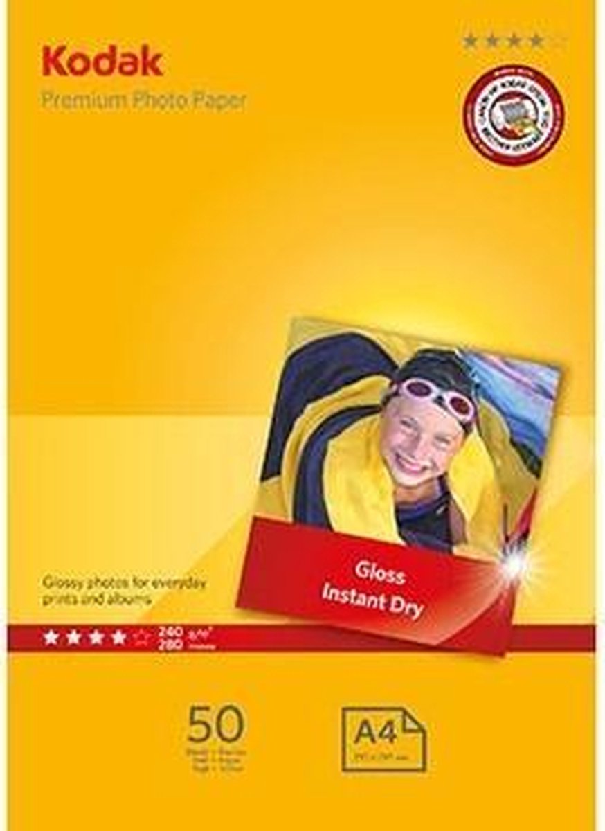 Kodak Premium Inkjet Fotopapier Premium A4 240 gram 50 vellen