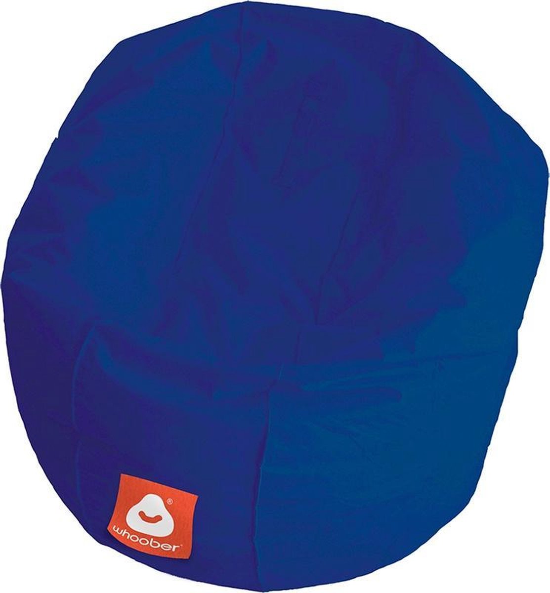 Whoober ronde zitzak Ibiza M outdoor kobalt blauw - Wasbaar - Voor binnen en buiten