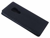 Smart Luxe Zwart TPU / PU Leder Flip Cover met Magneetsluiting voor Huawei Mate 20