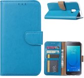 Ntech Samsung Galaxy J2 Core Portemonnee Hoesje / Book Case - Turquoise