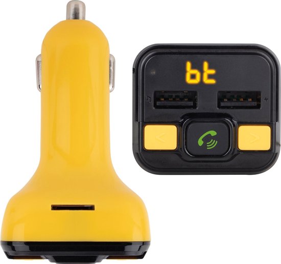 NGS Spark BT Curry Auto FM Transmitter Bluetooth USB Oplader