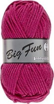 Big fun dik acryl garen roze - naald 7 a 8 - 5 bollen