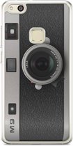 Casimoda® hoesje - Geschikt voor Huawei P10 Lite - Camera - Siliconen/TPU - Soft Case - Zwart - Camera
