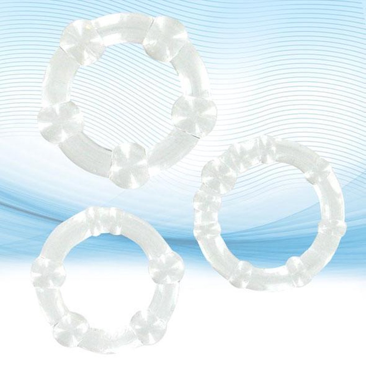 Goedkoopste XLsucker - Beaded Cockrings - cockring