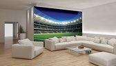 Fotobehang Behangpapier Voetbalstadion Corner  - 368 x 254 cm