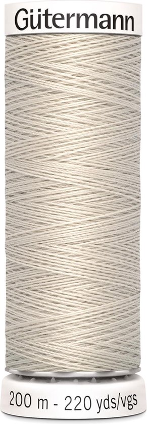 Gütermann naaigaren, beige, 200 meter.