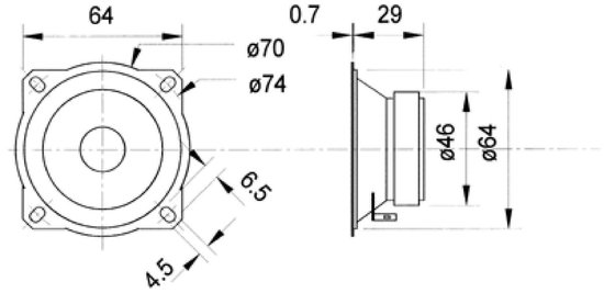 Visaton TW 70 - 8 Ohm Tweeter-conus 40 W — afbeelding 5