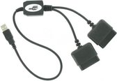 Dolphix Duo USB adapter voor PlayStation 1 en 2 controllers - 0,65 meter