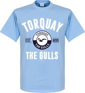 Torquay Established T-Shirt - Lichtblauw - XL