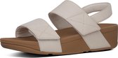 FitFlop™ Mina Adjustable back-strap sandals leather Stone - Maat 42