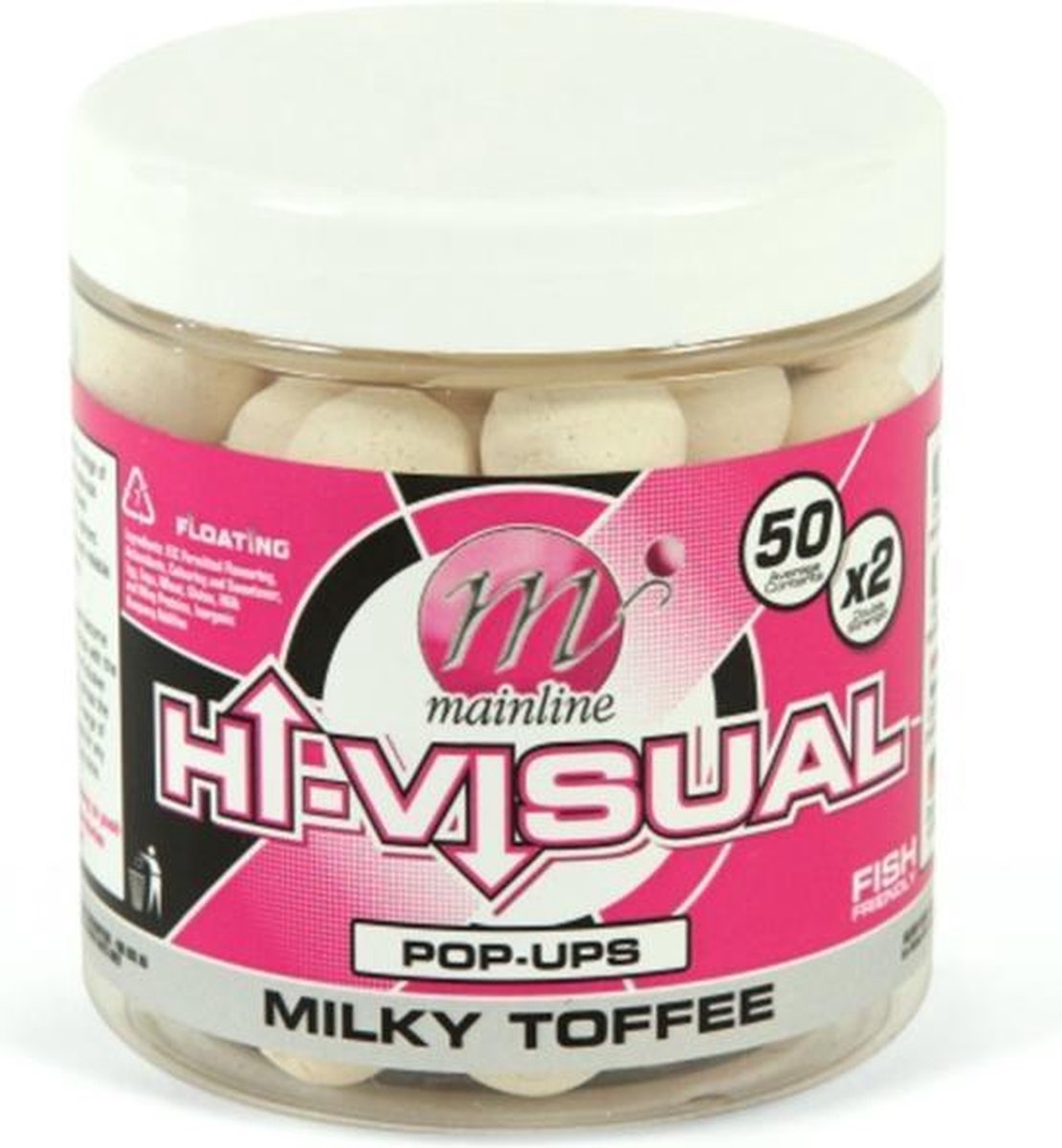 Mainline Hi Visual Pop-ups - White Milky Toffee - 15mm - Wit