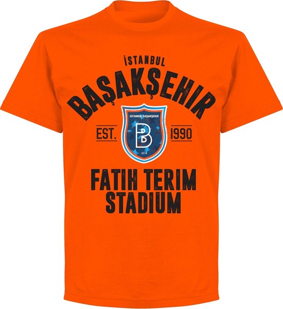 Istanbul Basaksehir Established T-shirt - Oranje - 3XL