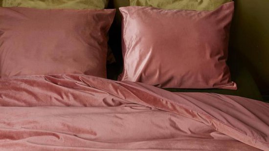 Housse de couette At Home by Beddinghouse Tender - Coton - 260x200 / 220 cm - Rose foncé