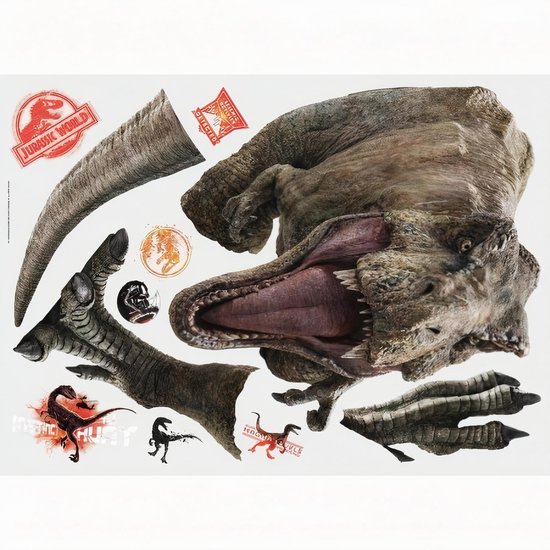 Stickers muraux Colocataires Jurassic World Fallen Kingdom Vinyl 11 Pièces