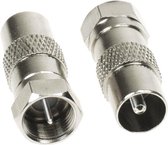 Antenne Adapter F-stekker > coaxiaal-stekker