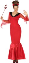 ATOSA - Lange duivelse koningin outfit voor dames - XL - Volwassenen kostuums