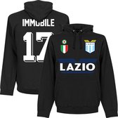 Lazio Immobile 17 Team Hoodie - Zwart - XXL