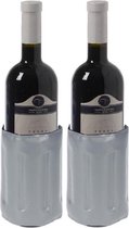 2x Koelelement voor een fles 34 x 15 cm - Flessenkoelement - Drank/wijn/water flessen koel houden