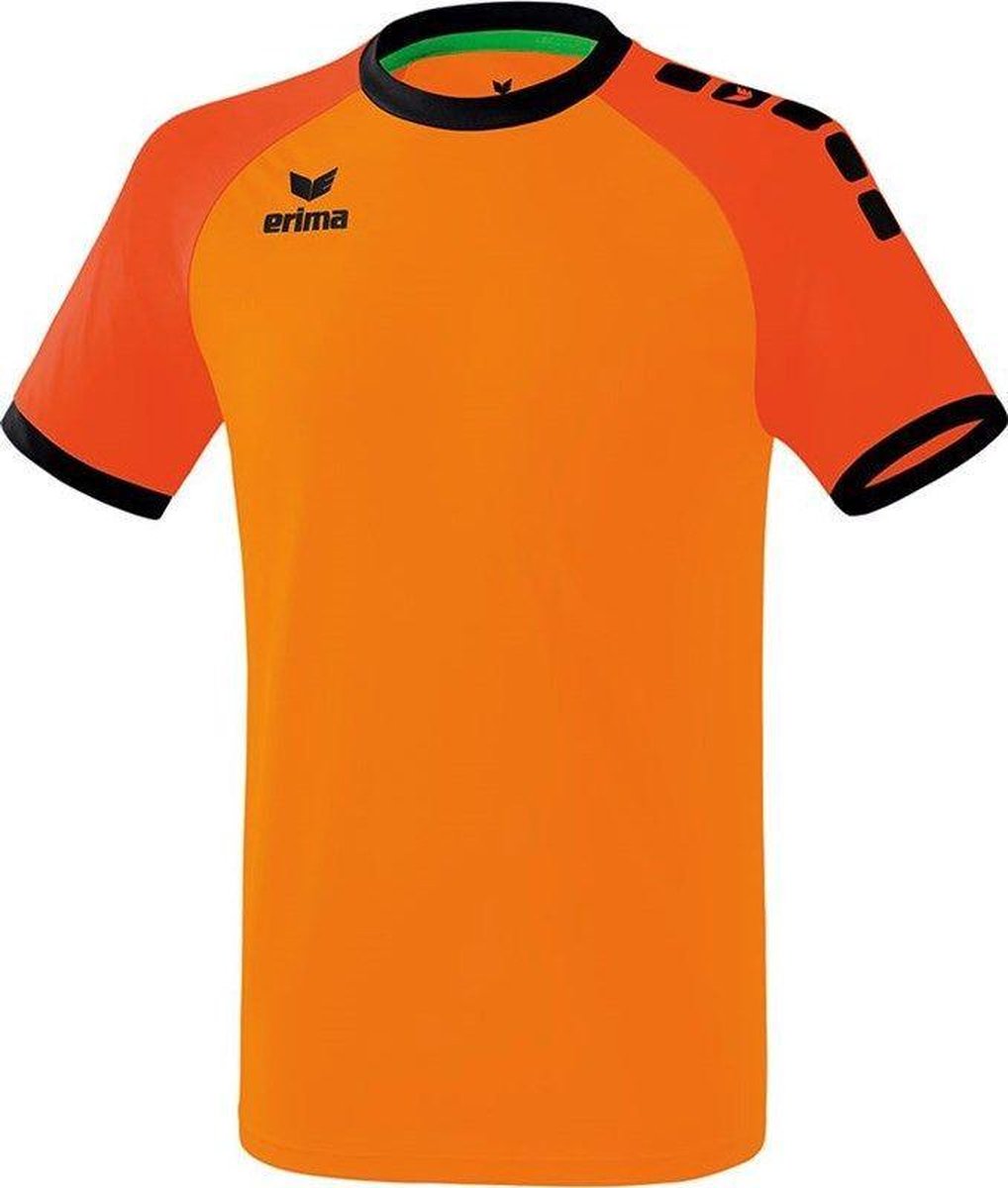 Erima Zenari 3.0 Shirt Korte Mouw - Oranje / Mandarine / Zwart | Maat: L
