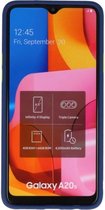 Samsung Galaxy A20s Hoesje Hard Case Backcover Telefoonhoesje Blauw