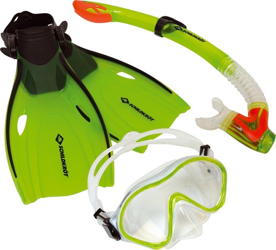 Donic Schildkröt Snorkel Set Bermuda Junior Vert 3 pièces Taille S/ m