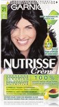 Garnier Nutrisse Crème Haarverf - 21 Diep Blauwzwart