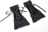 Dark In Love Handschoenen Gothic lacey Zwart