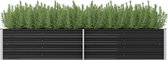 Plantenbak 240x80x45 cm gegalvaniseerd staal antraciet