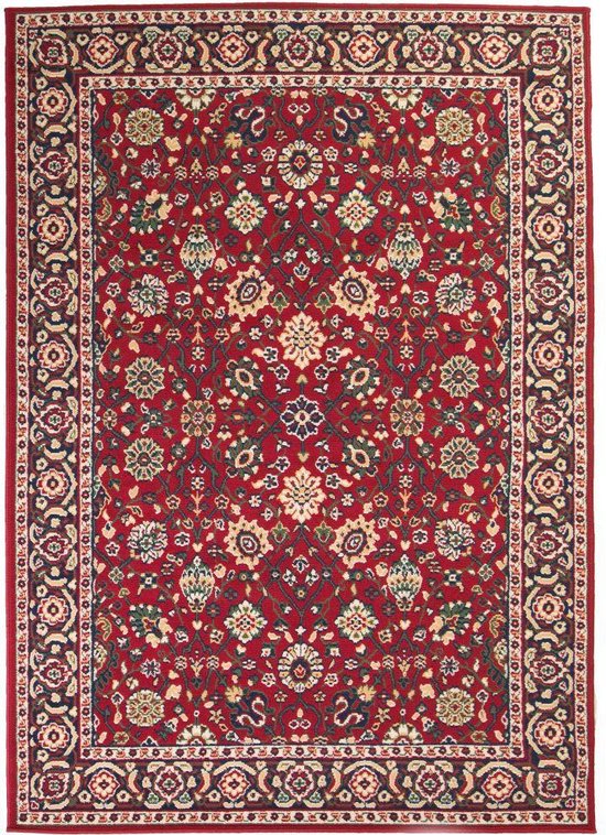 Tapijt Oriental Perzisch ontwerp 140x200 cm rood/beige | bol