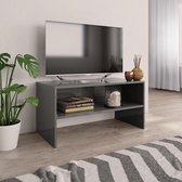 Tv-meubel 80x40x40 cm spaanplaat hoogglans grijs