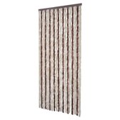 Vliegengordijn - Polypropyleen Chenille - Beige en Lichtbruin - 90x220 cm