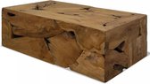 Salontafel 90x50x35 cm echt teakhout bruin