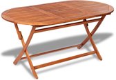Tuintafel - Massief Acaciahout - Bruin - 160x85x75 cm