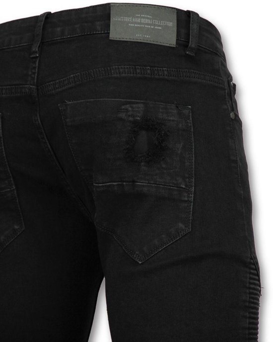 TRUE RISE Zwarte biker jeans - Skinny jeans voor heren - 3010-2 - Maten: 28  | bol.com