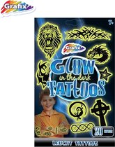 Grafix Glow In The Dark Tattoos Geschikt Voor Jongens - 20 Stuks
