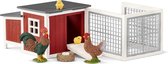 Schleich Farm World - Kippenhok - Speelfigurenset - Kinderspeelgoed voor Jongens en Meisjes - 3 tot 8 jaar - 8 Onderdelen