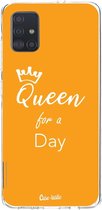Casetastic Samsung Galaxy A51 (2020) Hoesje - Softcover Hoesje met Design - Queen for a day Print