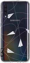 Casetastic Samsung Galaxy A50 (2019) Hoesje - Softcover Hoesje met Design - Paperplanes Print