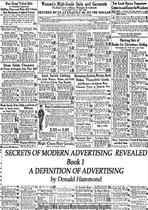 Secrets Of Modern Advertising Revealed Book 1 A Definition of Advertising