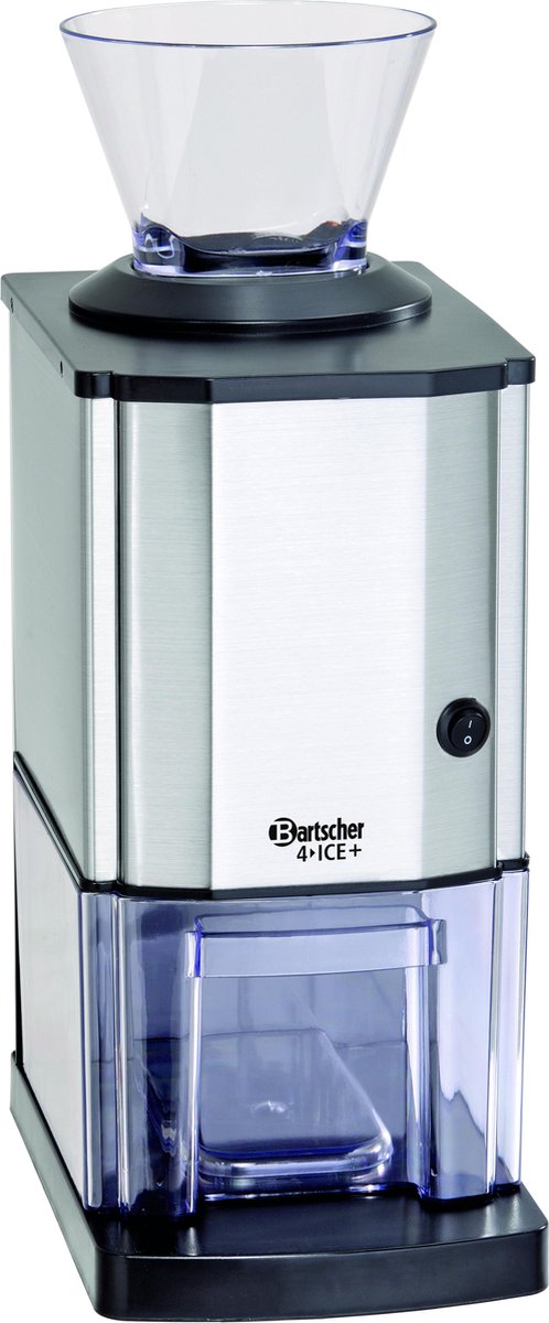 Bartscher 4ICE+ IJscrusher – 15 kg/uur – 3,5L Opvangbak – RVS – Professionele IJsvermaler