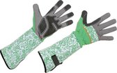 Kerbl Rose Garden handschoen, maat 8/M, groen, lange manchet