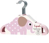 3 Sprouts - Hangers - Pink Elephant /textile And Interior /pink Elephant