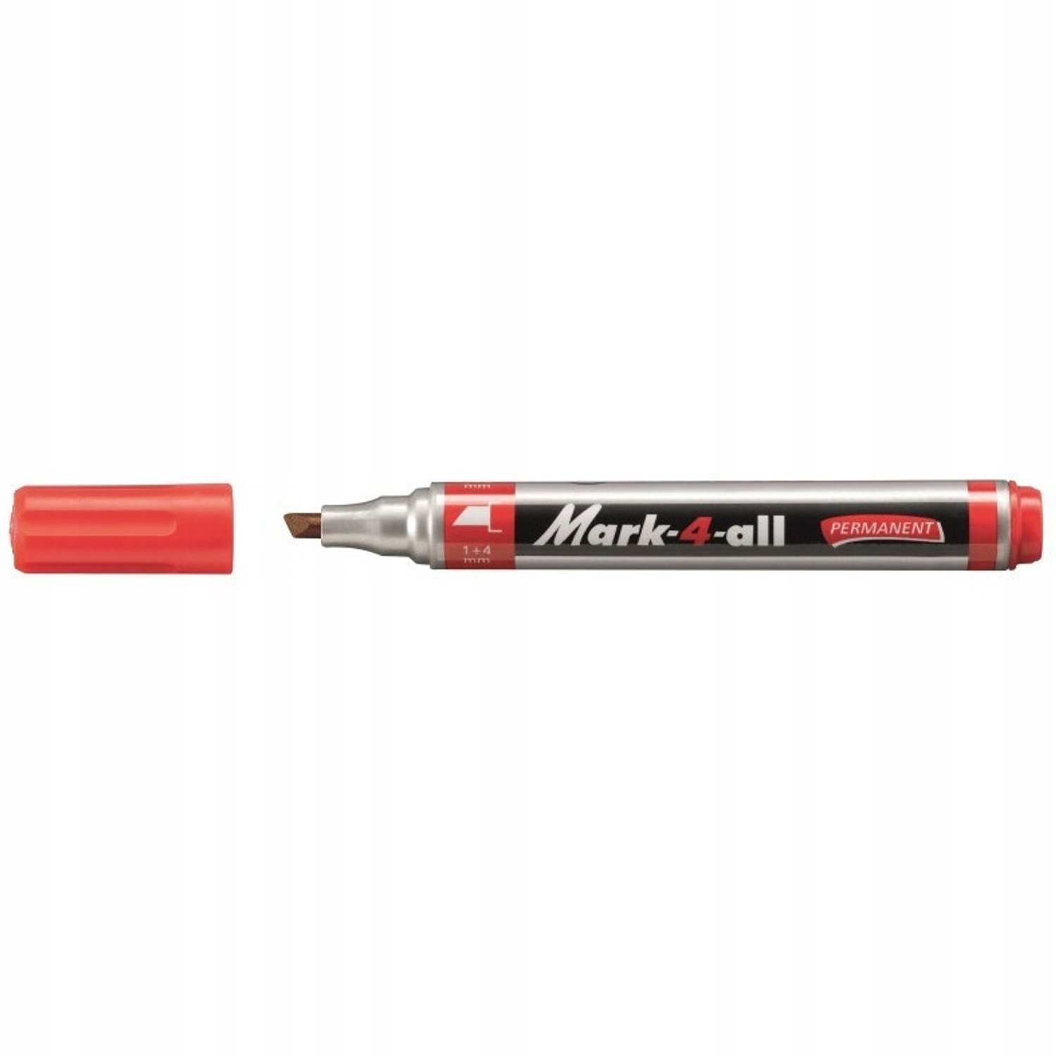 Stabilo Mark-4-All 653 marker, beitel punt rood